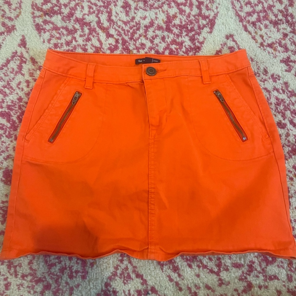 Womens Orange GAP skirt